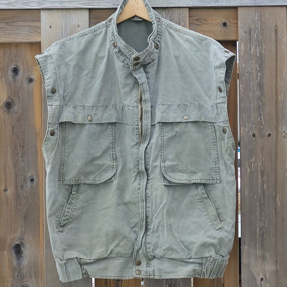 VINTAGE Canadian Forces COMBAT Camouflage Vest Men's Size Large